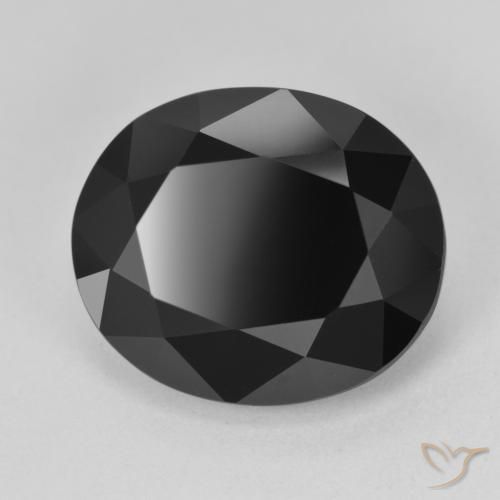 Turmalina Chorlo natural de 12.61 ct, Ovalada, Opaco
