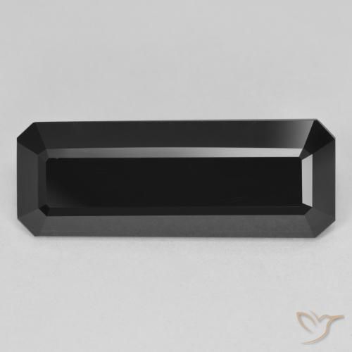 11.82ct Natural Chorlo Turmalina, corte esmeralda, Opaco