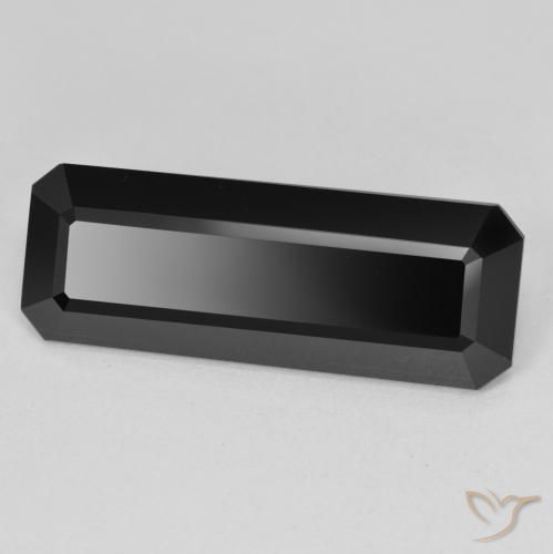Turmalina Chorlo natural de 11.82 ct, Corte Octágono / Esmeralda, Opaco