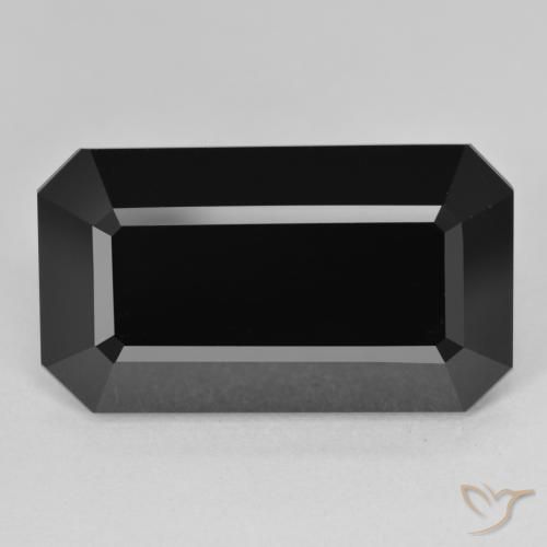 20.66ct Natural Chorlo Turmalina, corte esmeralda, Opaco