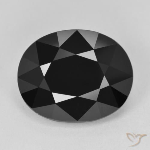 12.07ct Natural Chorlo turmalina, Ovalada, Opaco