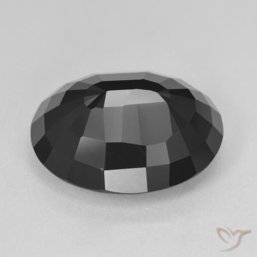 Turmalina Chorlo natural de 12.07 ct, Ovalada, Opaco