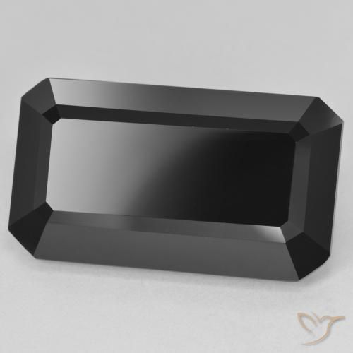 Turmalina Chorlo natural de 26.55 ct, Corte Octágono / Esmeralda, Opaco