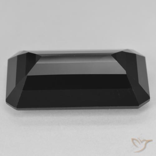 Turmalina Chorlo natural de 26.55 ct, Corte Octágono / Esmeralda, Opaco