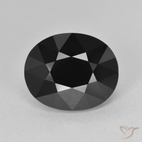 6.69ct Natural Chorlo Turmalina, Ovalada, Opaco