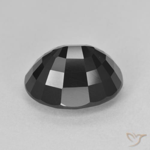 Turmalina Chorlo natural de 6.69 ct, Ovalada, Opaco