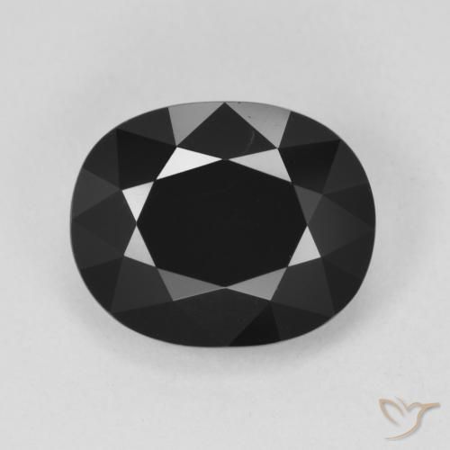 5.15ct Natural Chorlo turmalina, Ovalada, Opaco