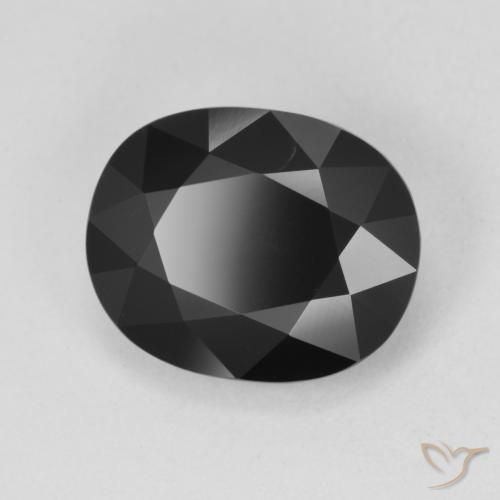 Turmalina Chorlo natural de 5.15 ct, Ovalada, Opaco