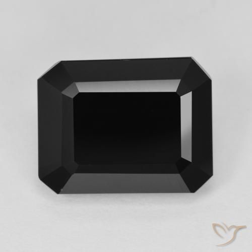 9.55ct Natural Chorlo Turmalina, corte esmeralda, Opaco