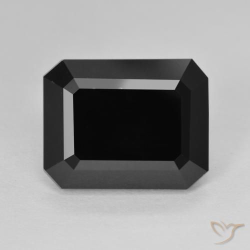 10.23ct Natural Chorlo Turmalina, corte esmeralda, Opaco