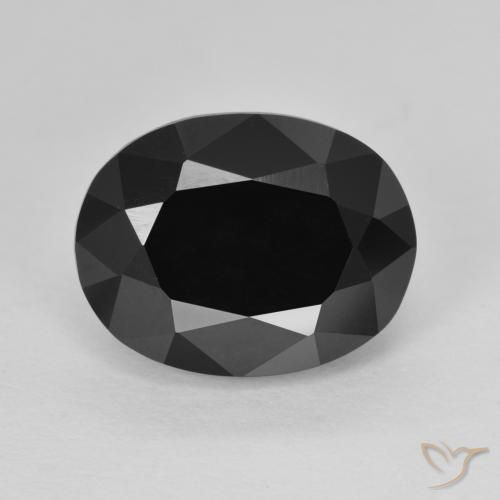 7.19ct Natural Chorlo turmalina, Ovalada, Opaco