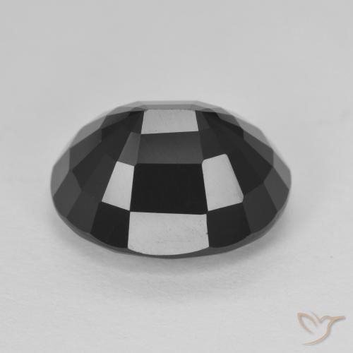 Turmalina Chorlo natural de 7.44 ct, Ovalada, Opaco