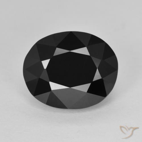 5.88ct Natural Chorlo Turmalina, Ovalada, Opaco
