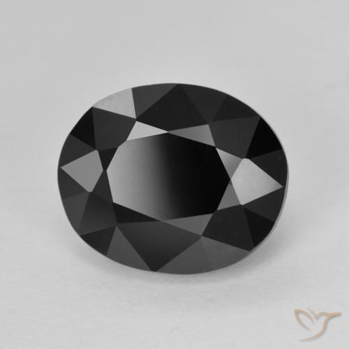 Turmalina Chorlo natural de 5.88 ct, Ovalada, Opaco