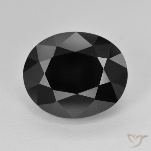 9.75ct Natural Chorlo turmalina, Ovalada, Opaco