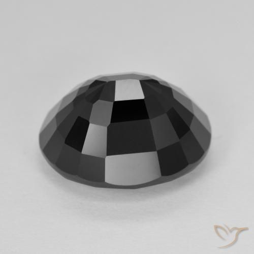 Turmalina Chorlo natural de 9.75 ct, Ovalada, Opaco