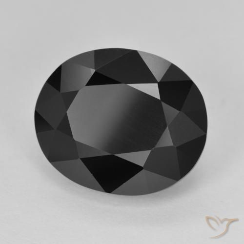 Turmalina Chorlo natural de 11.55 ct, Ovalada, Opaco