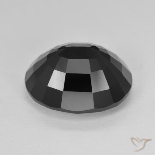 Turmalina Chorlo natural de 11.55 ct, Ovalada, Opaco