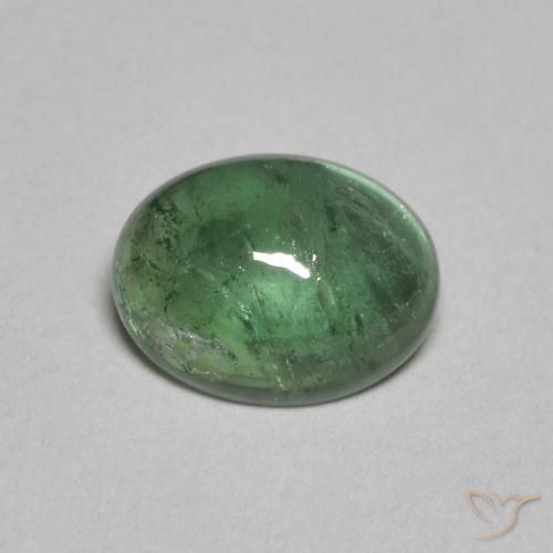 1.28ct Natural Verde claro turmalina, Ovalada, Transparente