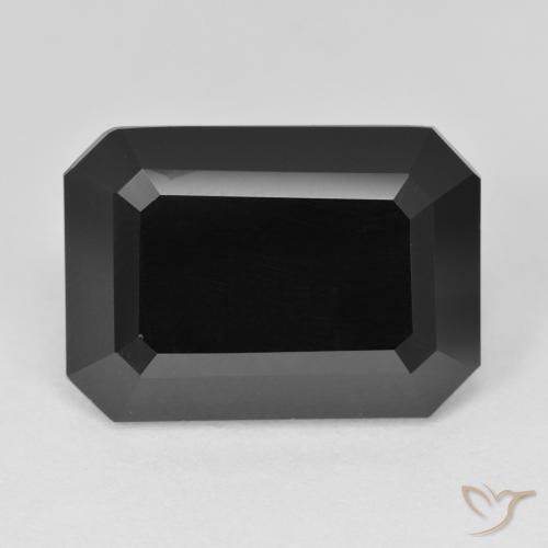 15.24ct Natural Chorlo Turmalina, corte esmeralda, Opaco