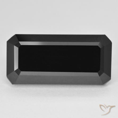13.63ct Natural Chorlo Turmalina, corte esmeralda, Opaco