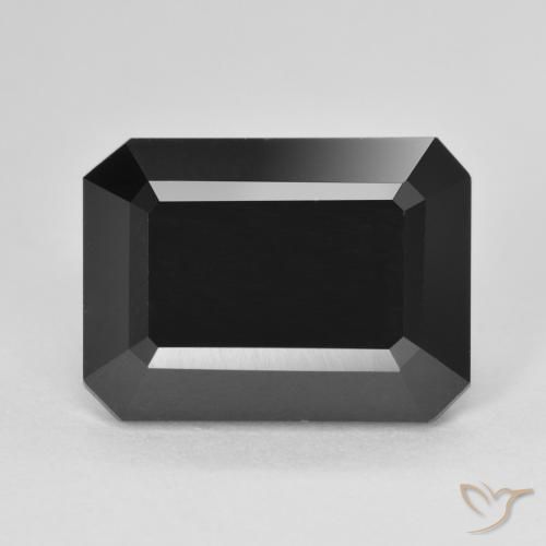 8.93ct Natural Chorlo Turmalina, corte esmeralda, Opaco