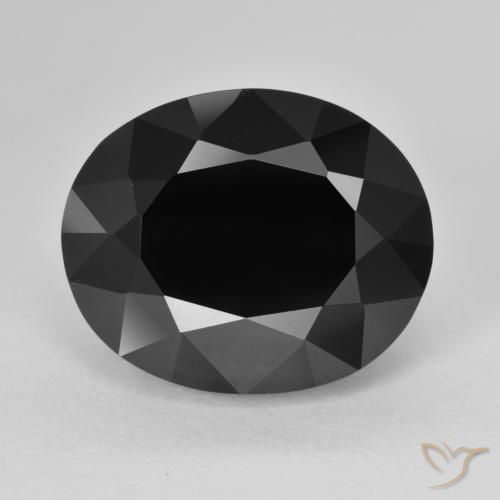 14.00ct Natural Chorlo turmalina, Ovalada, Opaco