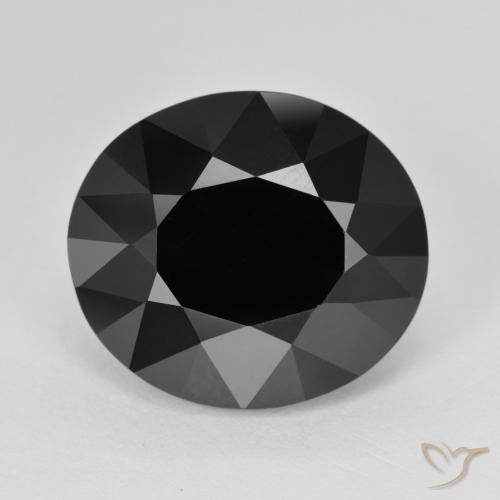 11.27ct Natural Chorlo turmalina, Ovalada, Opaco