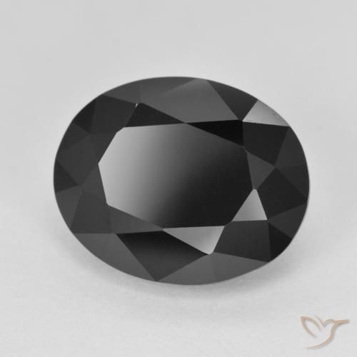 Turmalina Chorlo natural de 9.85 ct, Ovalada, Opaco