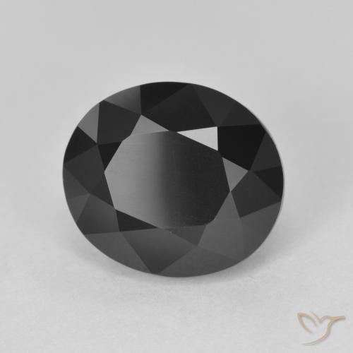 Turmalina Chorlo natural de 5.61 ct, Ovalada, Opaco