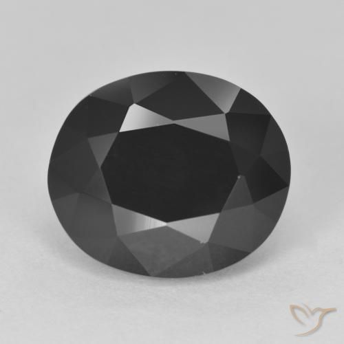 8.05ct Natural Chorlo turmalina, Ovalada, Opaco