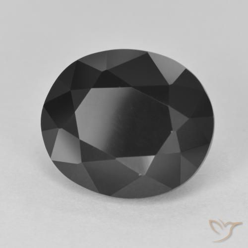 Turmalina Chorlo natural de 8.05 ct, Ovalada, Opaco