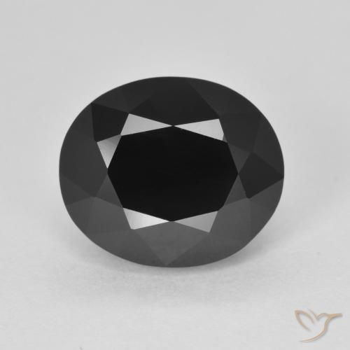 5.40ct Natural Chorlo turmalina, Ovalada, Opaco