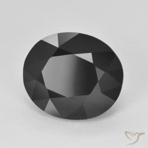 Turmalina Chorlo natural de 7.40 ct, Ovalada, Opaco