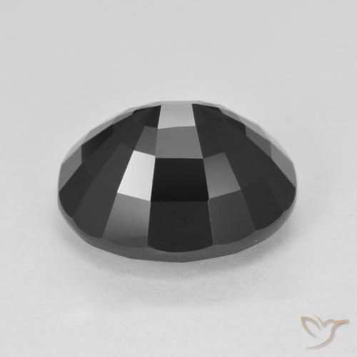 Turmalina Chorlo natural de 7.40 ct, Ovalada, Opaco