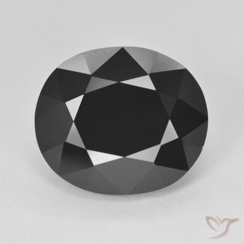 11.10ct Natural Chorlo turmalina, Ovalada, Opaco