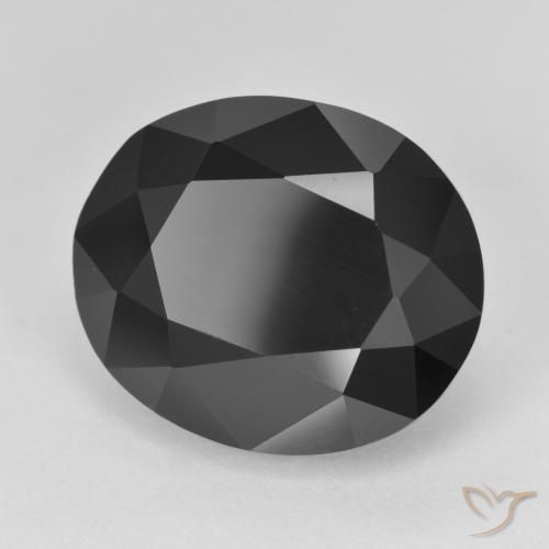 Turmalina Chorlo natural de 15.33 ct, Ovalada, Opaco