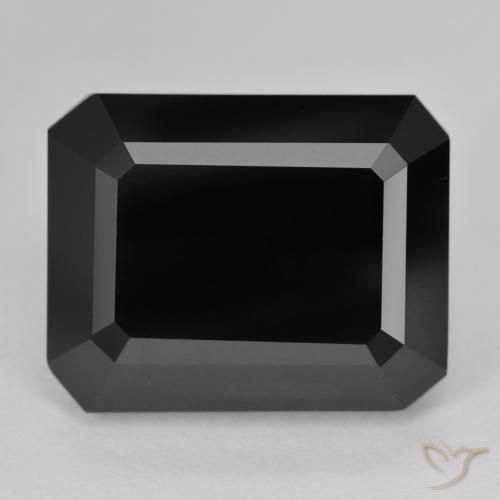18.89ct Natural Chorlo Turmalina, corte esmeralda, Opaco