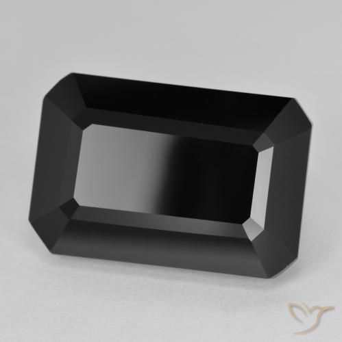 Turmalina Chorlo natural de 17.95 ct, Corte Octágono / Esmeralda, Opaco