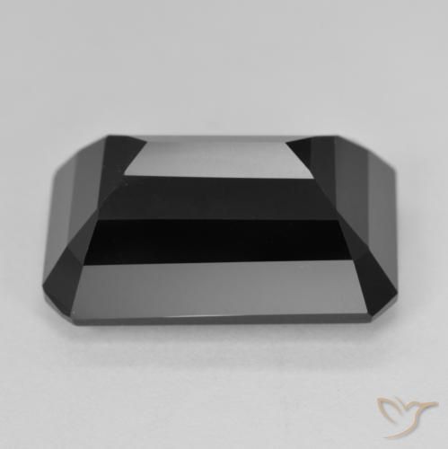 Turmalina Chorlo natural de 17.95 ct, Corte Octágono / Esmeralda, Opaco