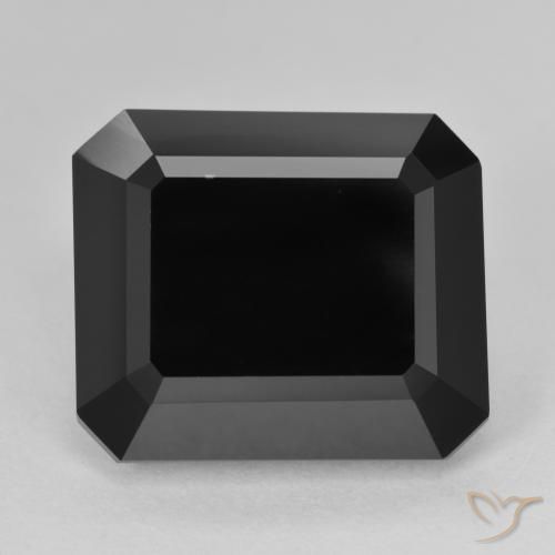 15.28ct Natural Chorlo Turmalina, corte esmeralda, Opaco