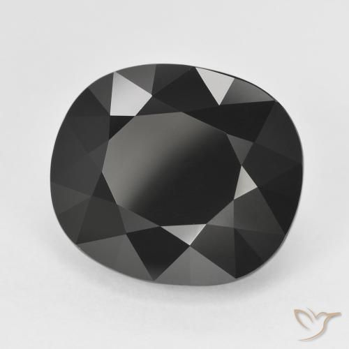 Turmalina Chorlo natural de 15.15 ct, Forma Cojín, Opaco