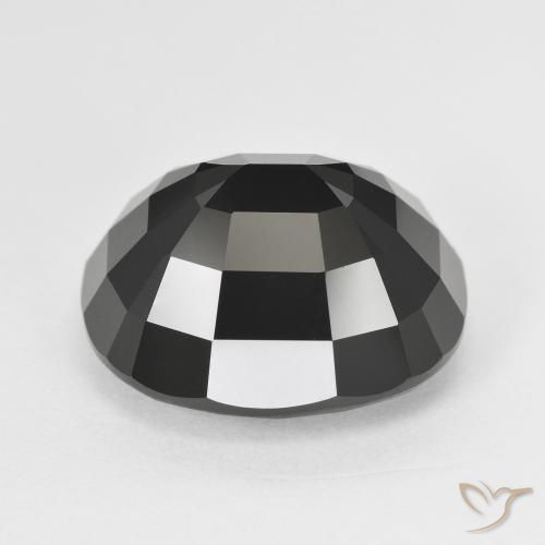 Turmalina Chorlo natural de 15.15 ct, Forma Cojín, Opaco
