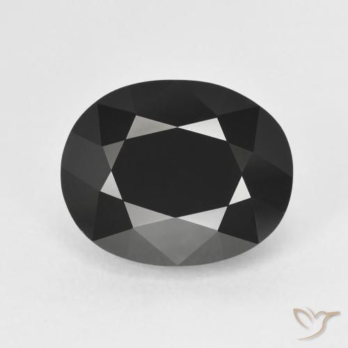 6.23ct Natural Chorlo turmalina, Ovalada, Opaco