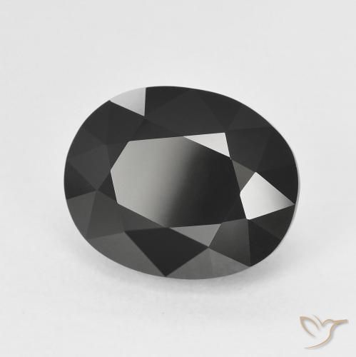 Turmalina Chorlo natural de 6.23 ct, Ovalada, Opaco