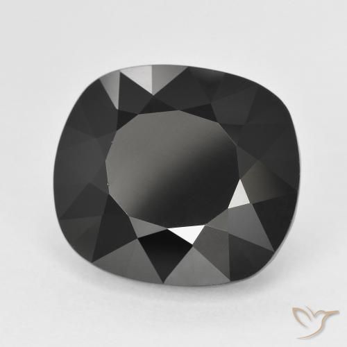 Turmalina Chorlo natural de 13.87 ct, Forma Cojín, Opaco