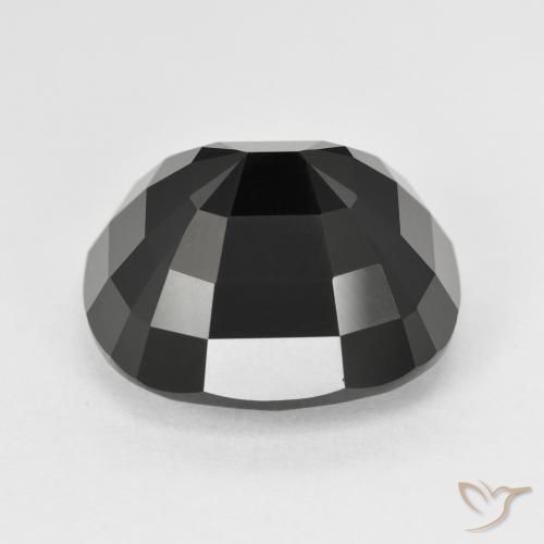 Turmalina Chorlo natural de 13.87 ct, Forma Cojín, Opaco