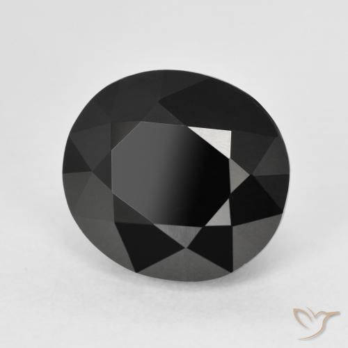 Turmalina Chorlo natural de 7.56 ct, Ovalada, Opaco