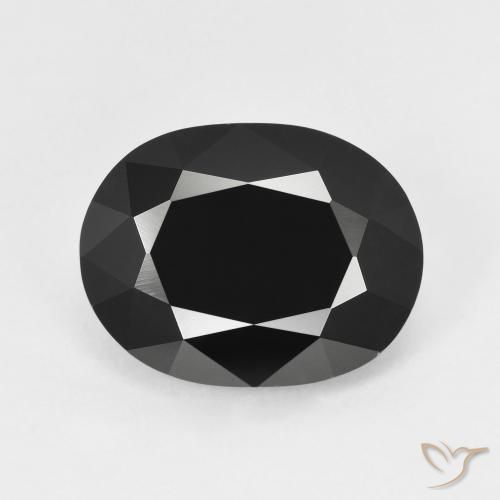 5.67ct Natural Chorlo turmalina, Ovalada, Opaco