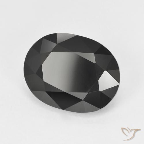 Turmalina Chorlo natural de 5.67 ct, Ovalada, Opaco